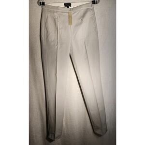 J. Crew women's Heather Gray Martie Straight Leg Dress pants Size 2 Tall New